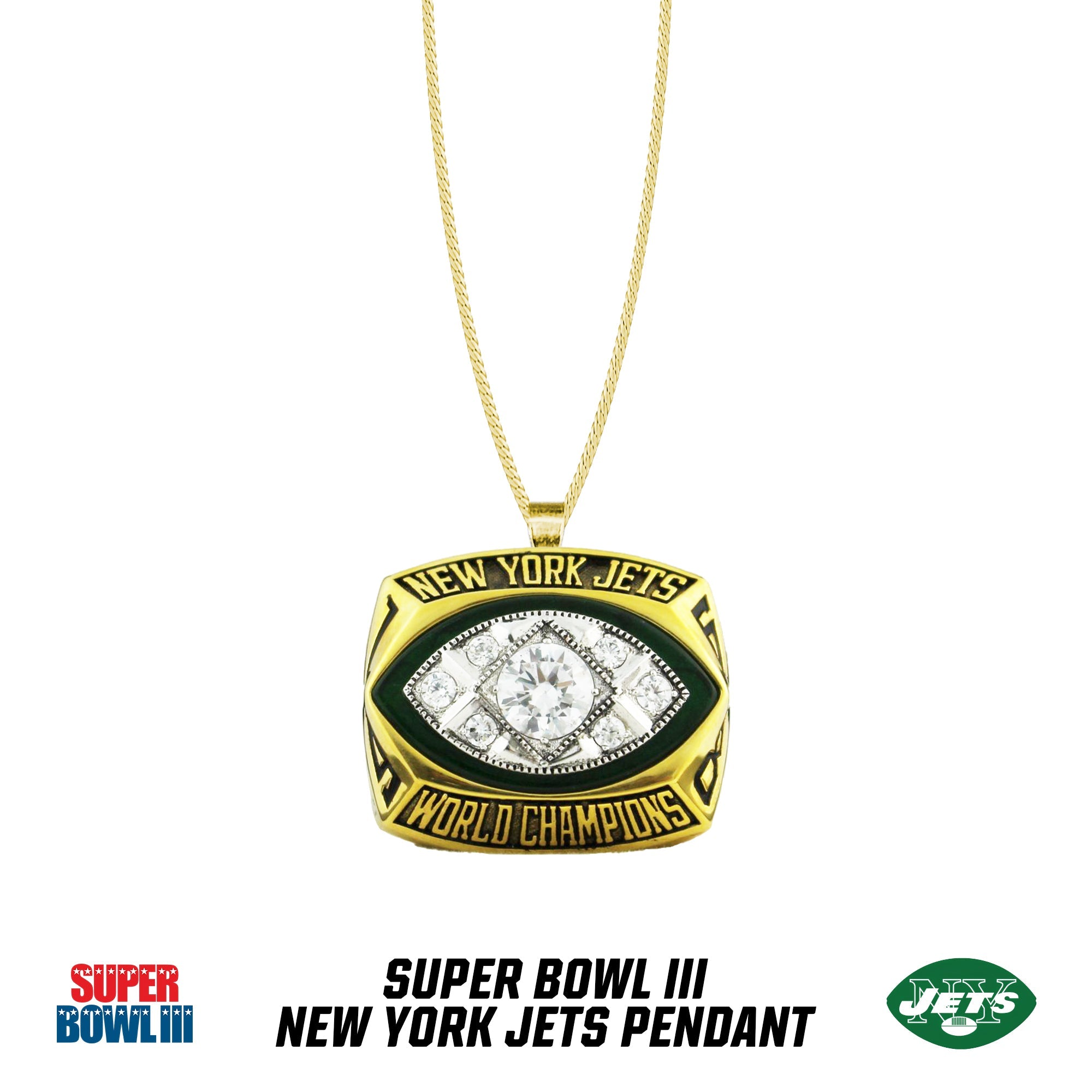 1968 season New York Jets Super Bowl III Pendant