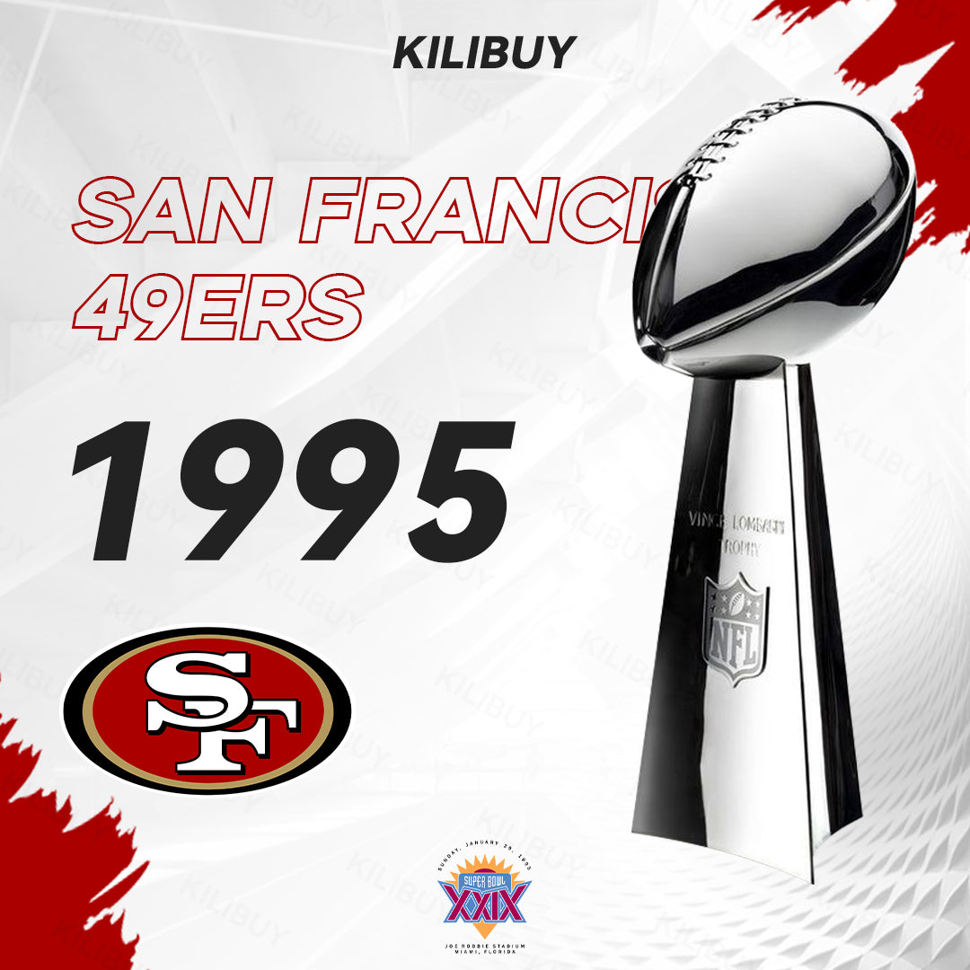 [NFL]1995 Vince Lombardi Trophy, Super Bowl 29, XXIX San Francisco 49ers