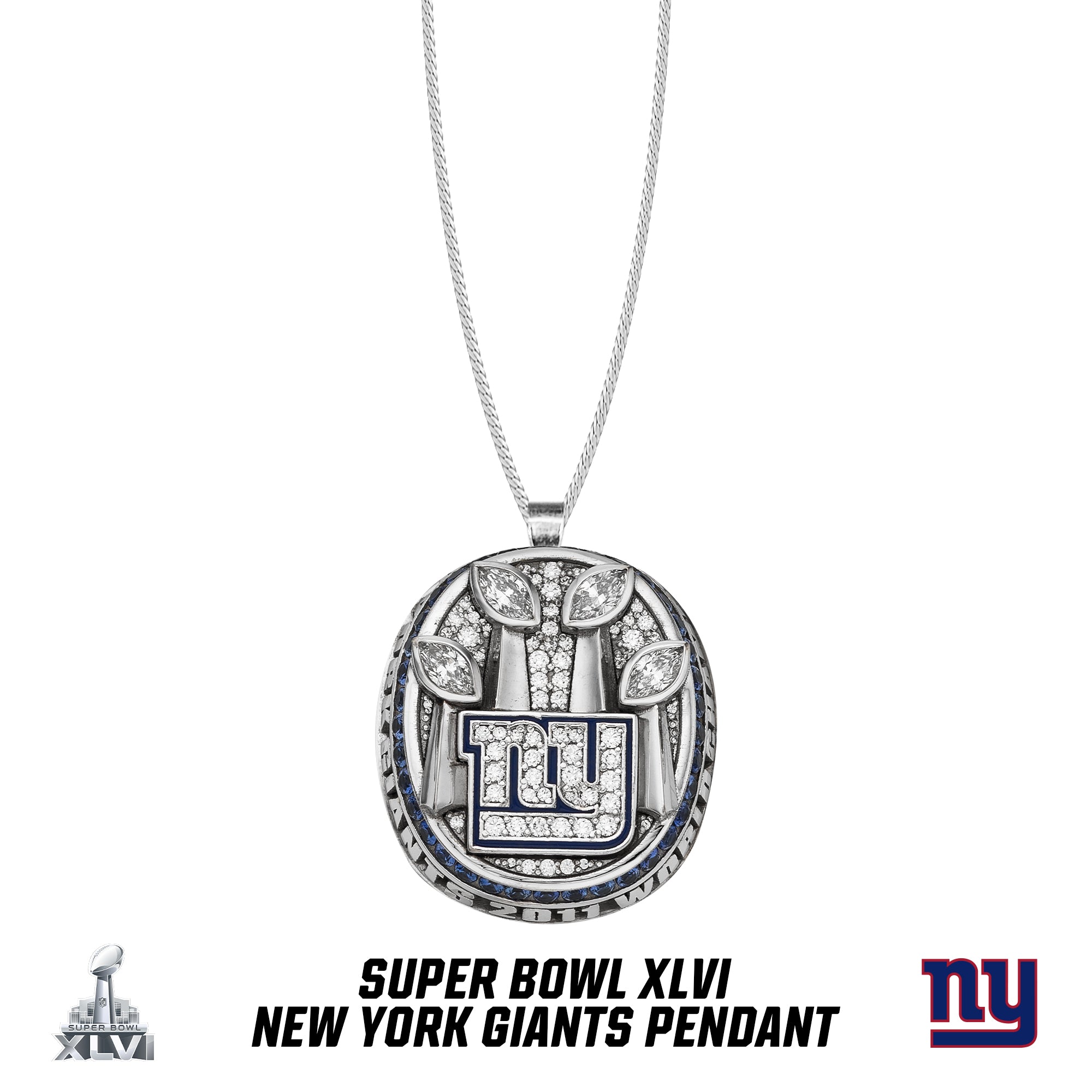 2011 season New York Giants Super Bowl XLVI Pendant