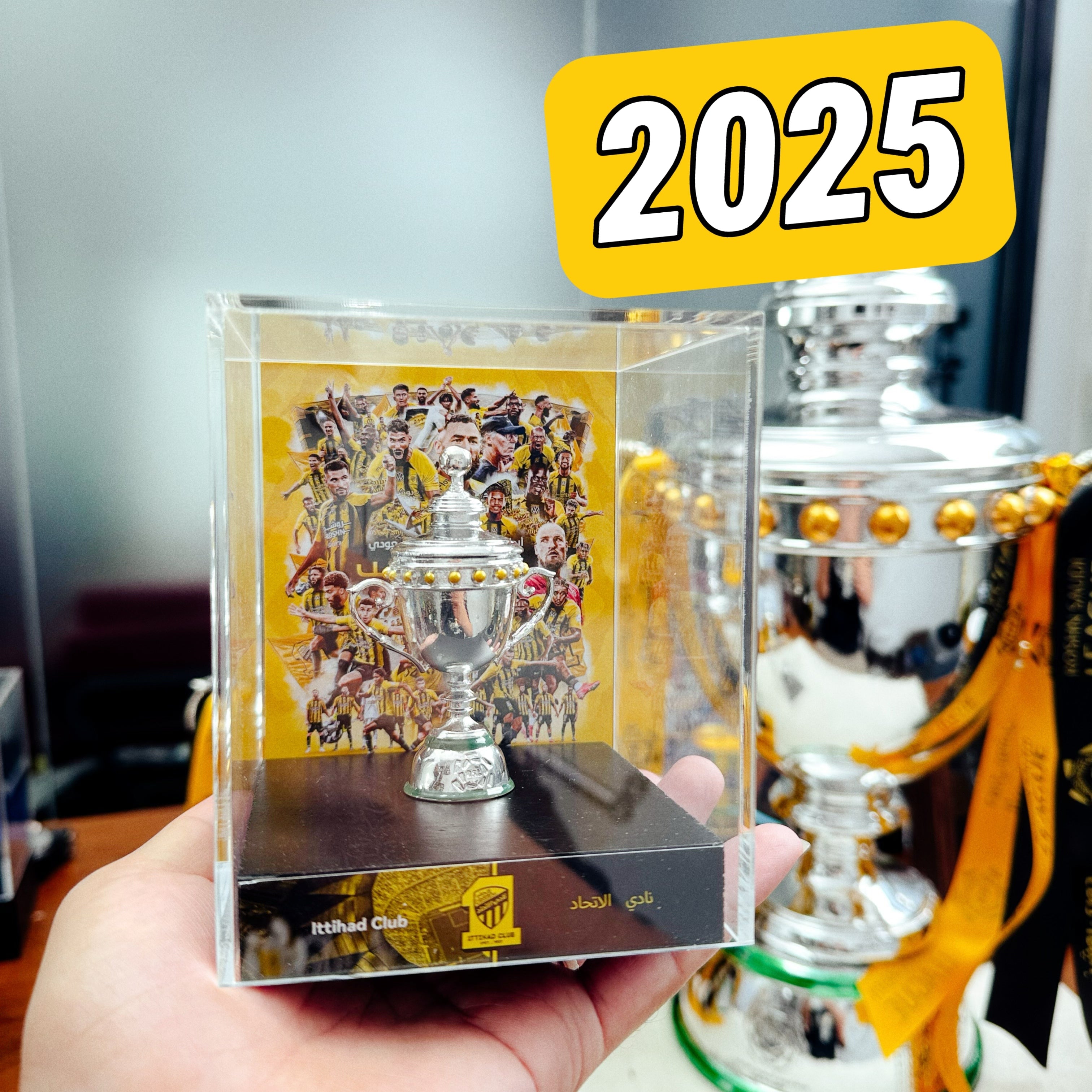 Saudi Pro League Al-Ittihad 2024–25 Trophy Display Case