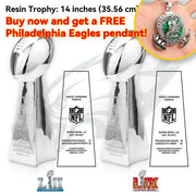 2018 +2025  Vince Lombardi Trophy, Super Bowl LII + LIX,  Philadelphia Eagles