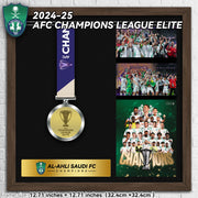 2025 AFC Champions League Elite Champions Medal Frame(Medal Included) Al-Ahli Saudi Football Club