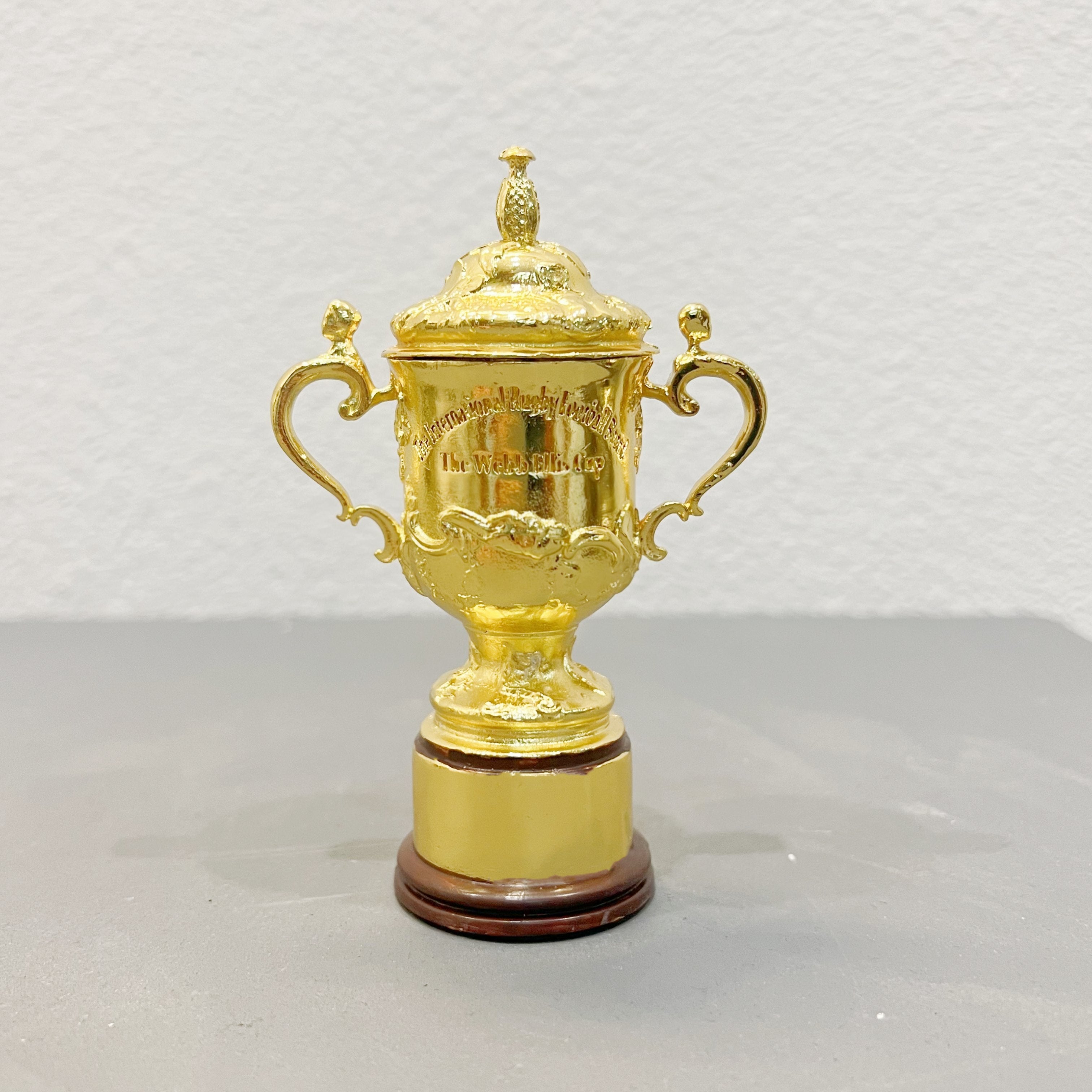 The Webb Ellis Cup Rugby World Cup Champions Trophy Metal 10cm Without Year